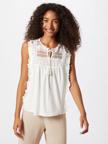 VERO MODA - Top 'MASTA' em branco: frente