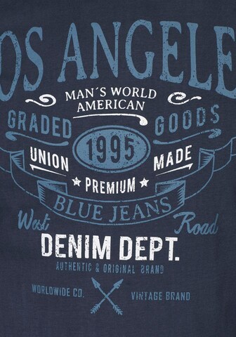 Man's World T-Shirt in Blau