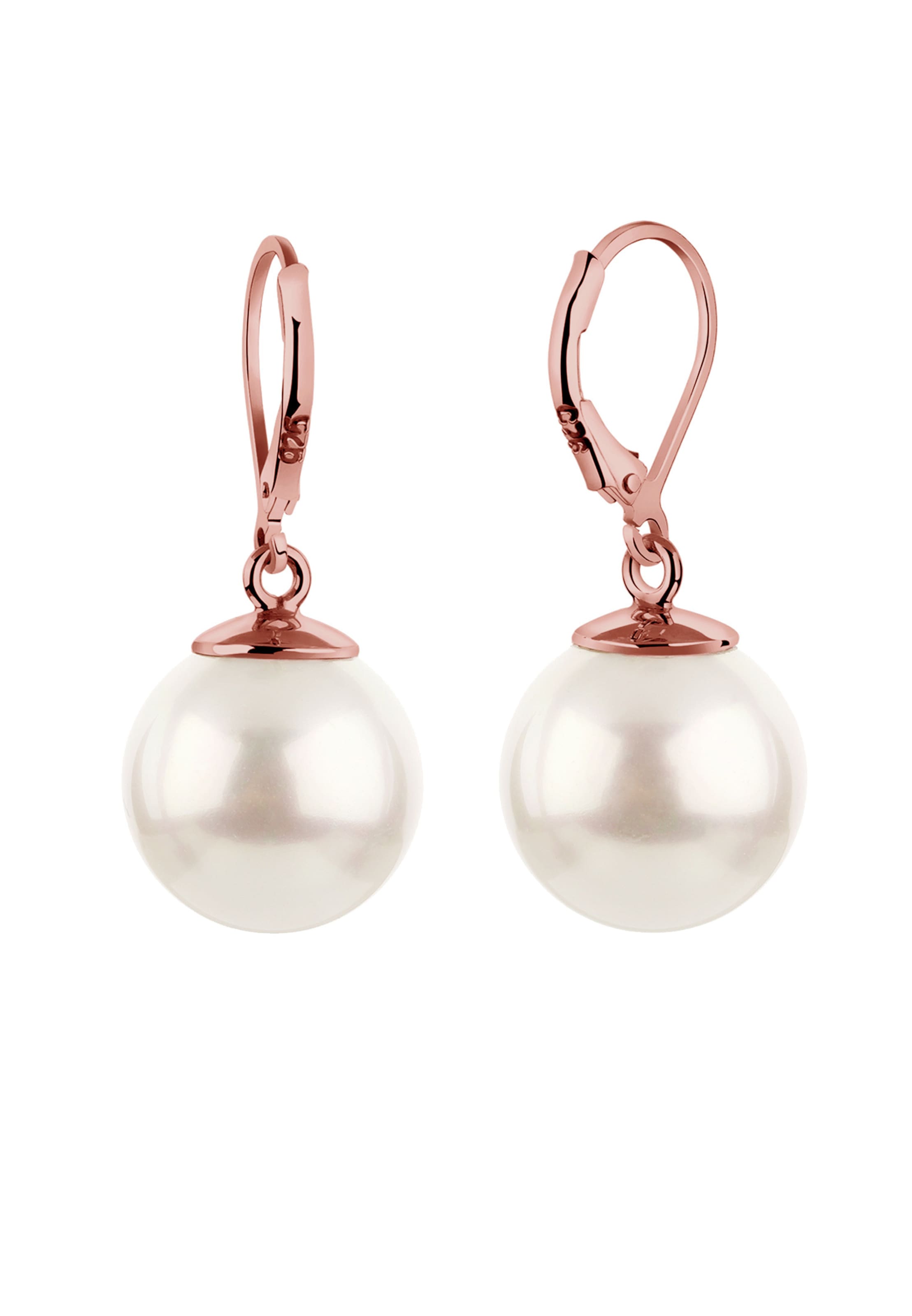 Boucles d'oreilles Nenalina en blanc : devant