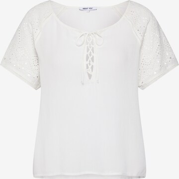 ABOUT YOU Blouse 'Jane' in Wit: voorkant