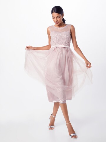 Robe de cocktail SWING en rose : devant