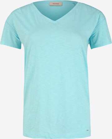 T-shirt TRIANGLE en bleu : devant