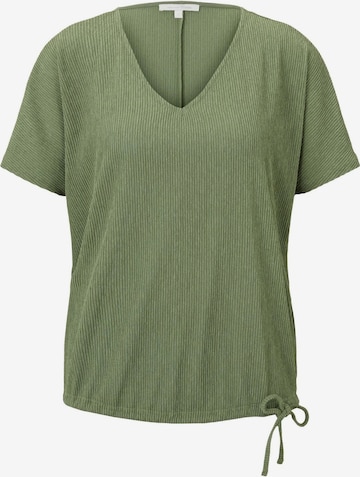 T-shirt TOM TAILOR DENIM en vert : devant