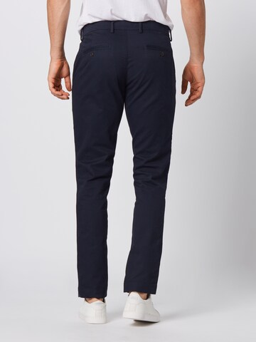 GAP - Slimfit Pantalón chino 'Essential' en azul: atrás