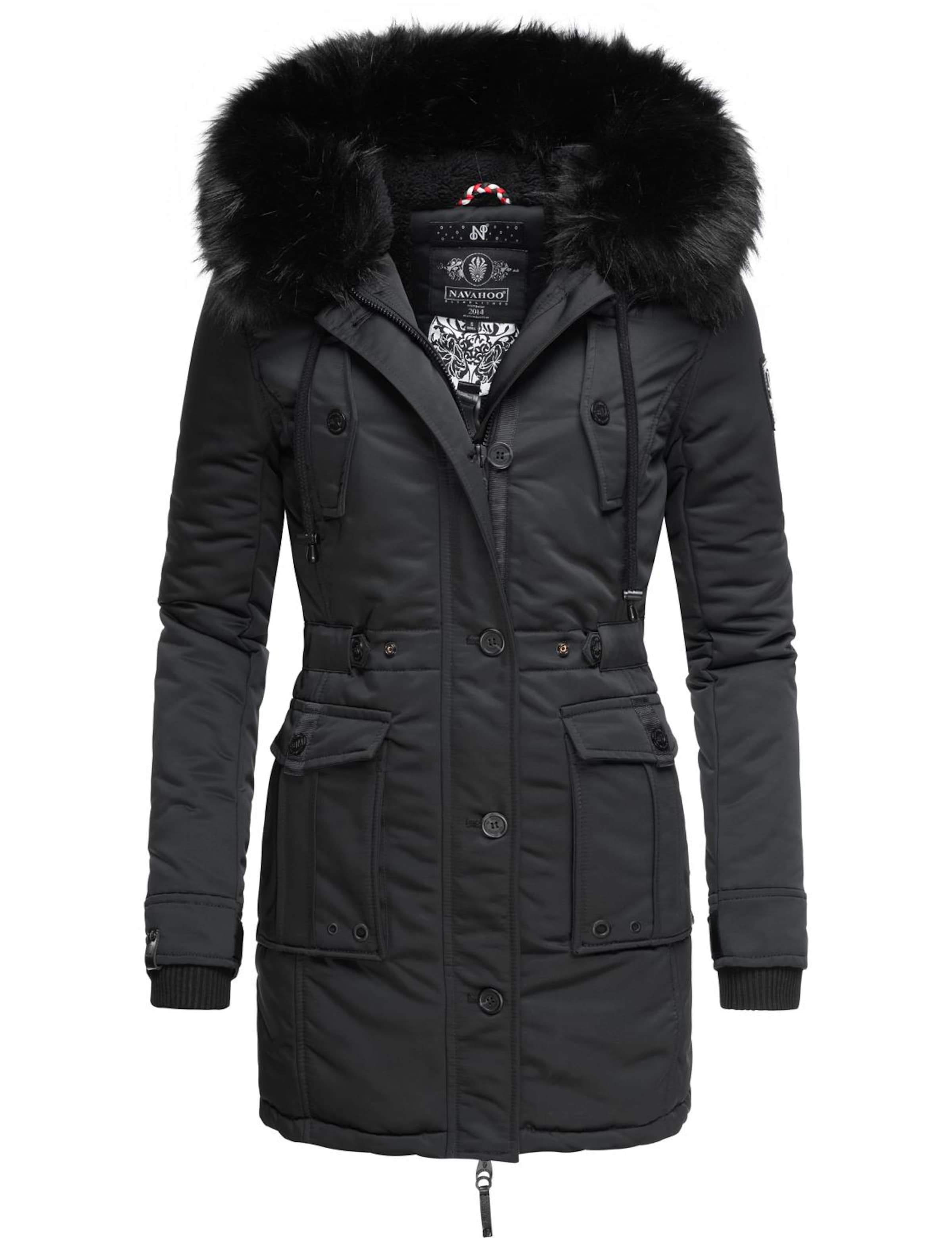 NAVAHOO Talveparka, värv must: eest vaates