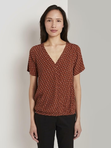 TOM TAILOR Bluse in Braun: Vorderseite