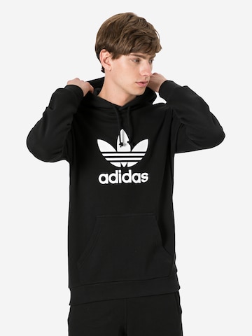 juoda ADIDAS ORIGINALS Megztinis be užsegimo: priekis