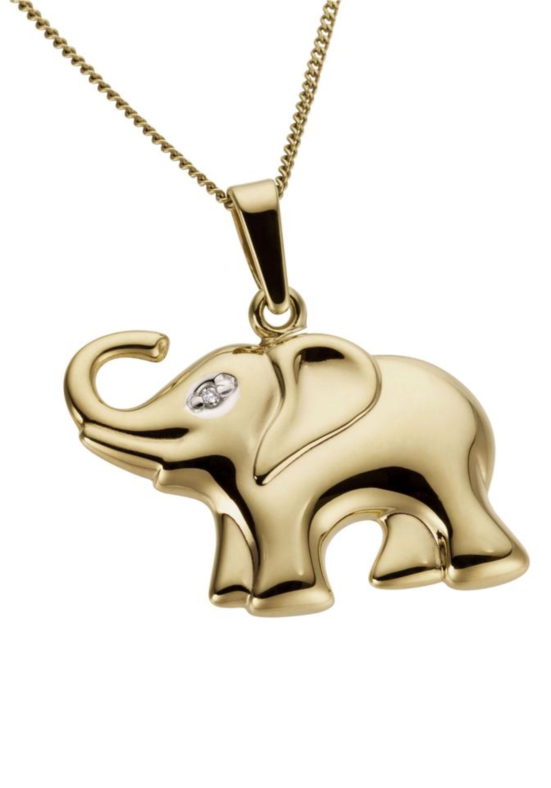 FIRETTI Pendant 'Elefant' in Gold: front