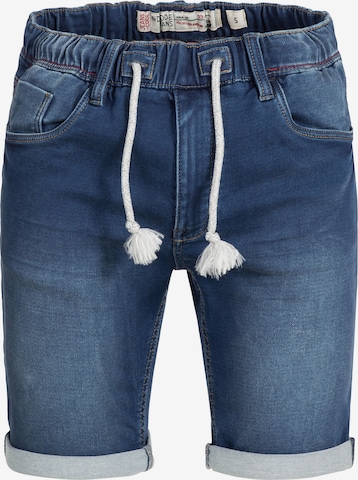 Coupe slim Pantalon ' Kadin Shorts ' INDICODE JEANS en bleu : devant