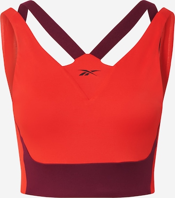 Bustier Soutien-gorge de sport Reebok en rouge : devant