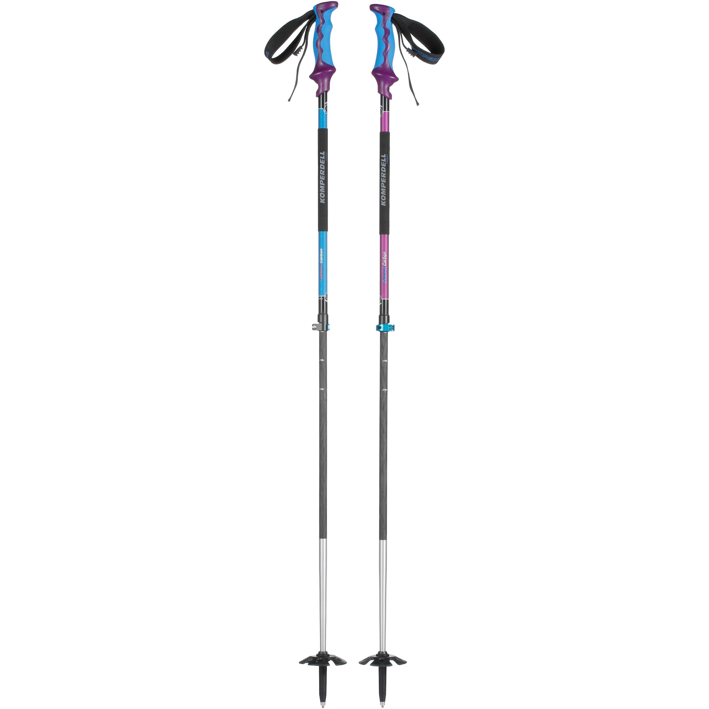 KOMPERDELL - Teleskopstock in hellblau