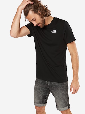 THE NORTH FACE Regular fit Μπλουζάκι 'Simple Dome' σε μαύρο: μπροστά