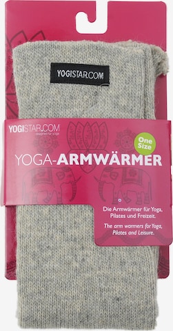 YOGISTAR.COM Yoga Armwärmer in Grau: predná strana
