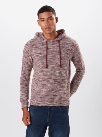 JACK & JONES Regular Fit Sweatshirt 'HELBY' in Rot: Vorderseite