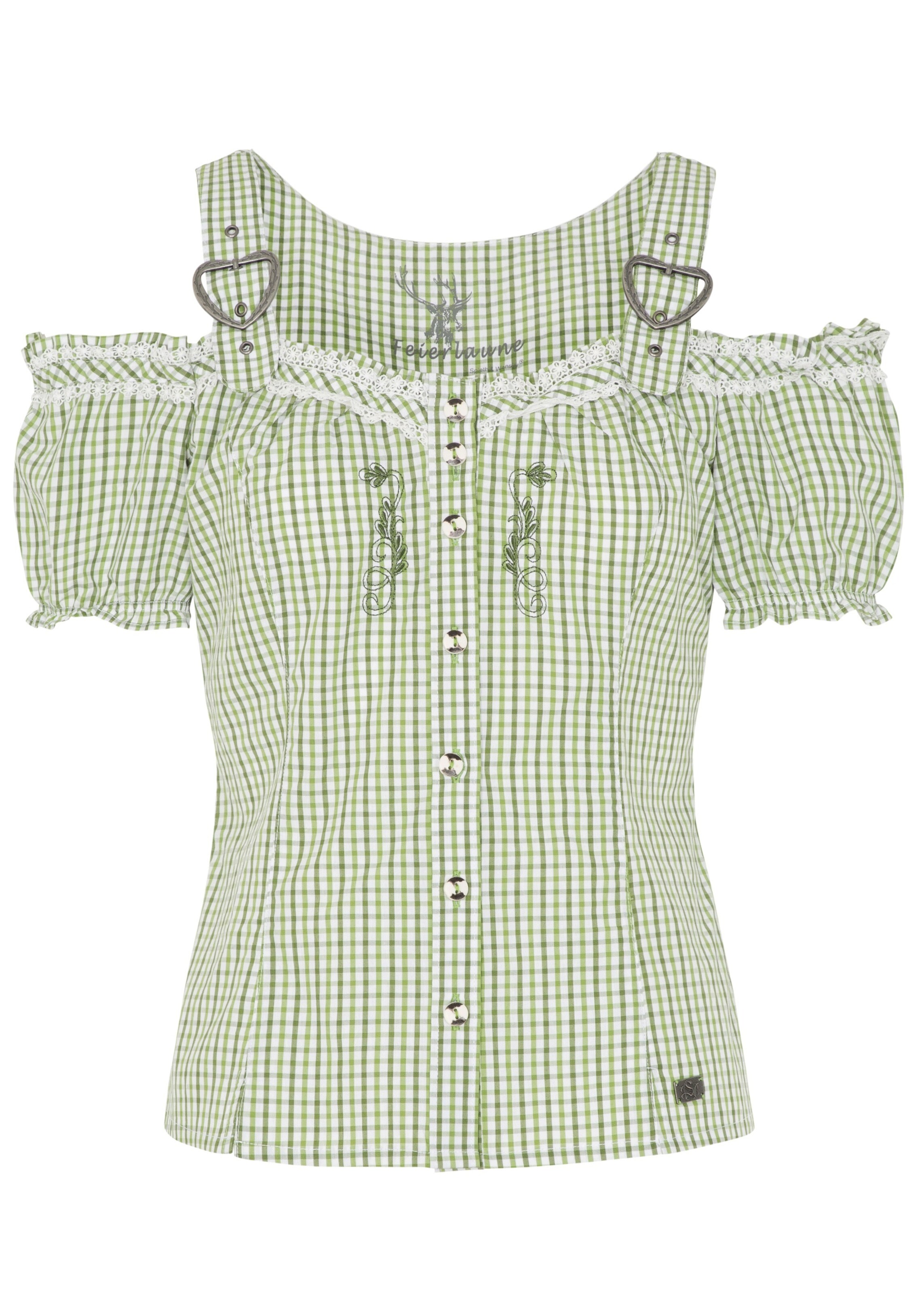 SPIETH & WENSKY - Trachtenbluse 'Karibik' in grün