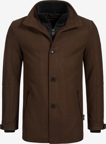 INDICODE JEANS Between-Season Jacket 'Brittany' in Brown: front