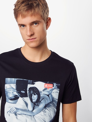 Mister Tee Shirt 'Thousand Likes' in Schwarz