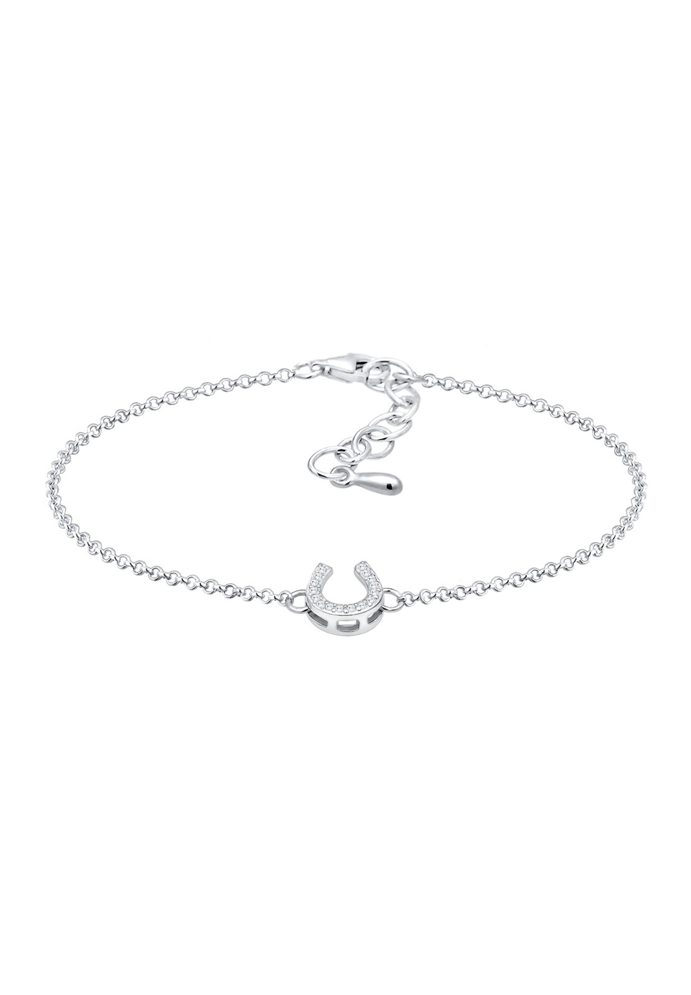 ELLI Armband 'Hufeisen' in Silber: Vorderseite