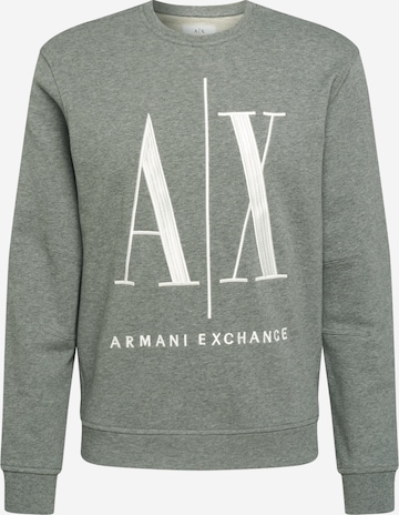 ARMANI EXCHANGERegular Fit Sweater majica - siva boja: prednji dio