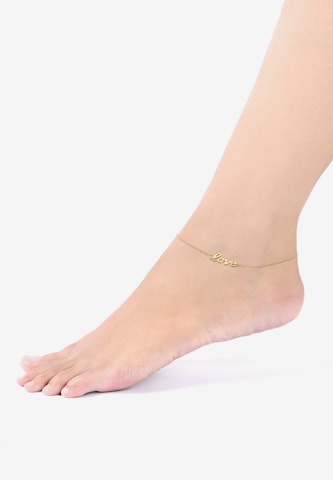 ELLI Foot Jewelry 'Love-Schriftzug' in Gold
