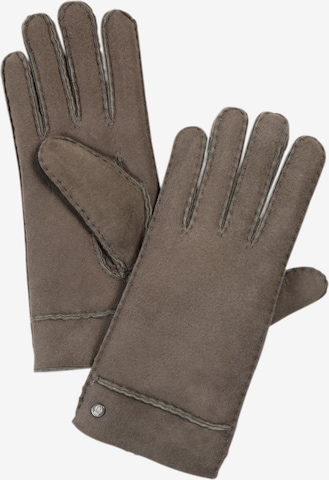 Roeckl Full Finger Gloves 'Helsinki' in Grey: front