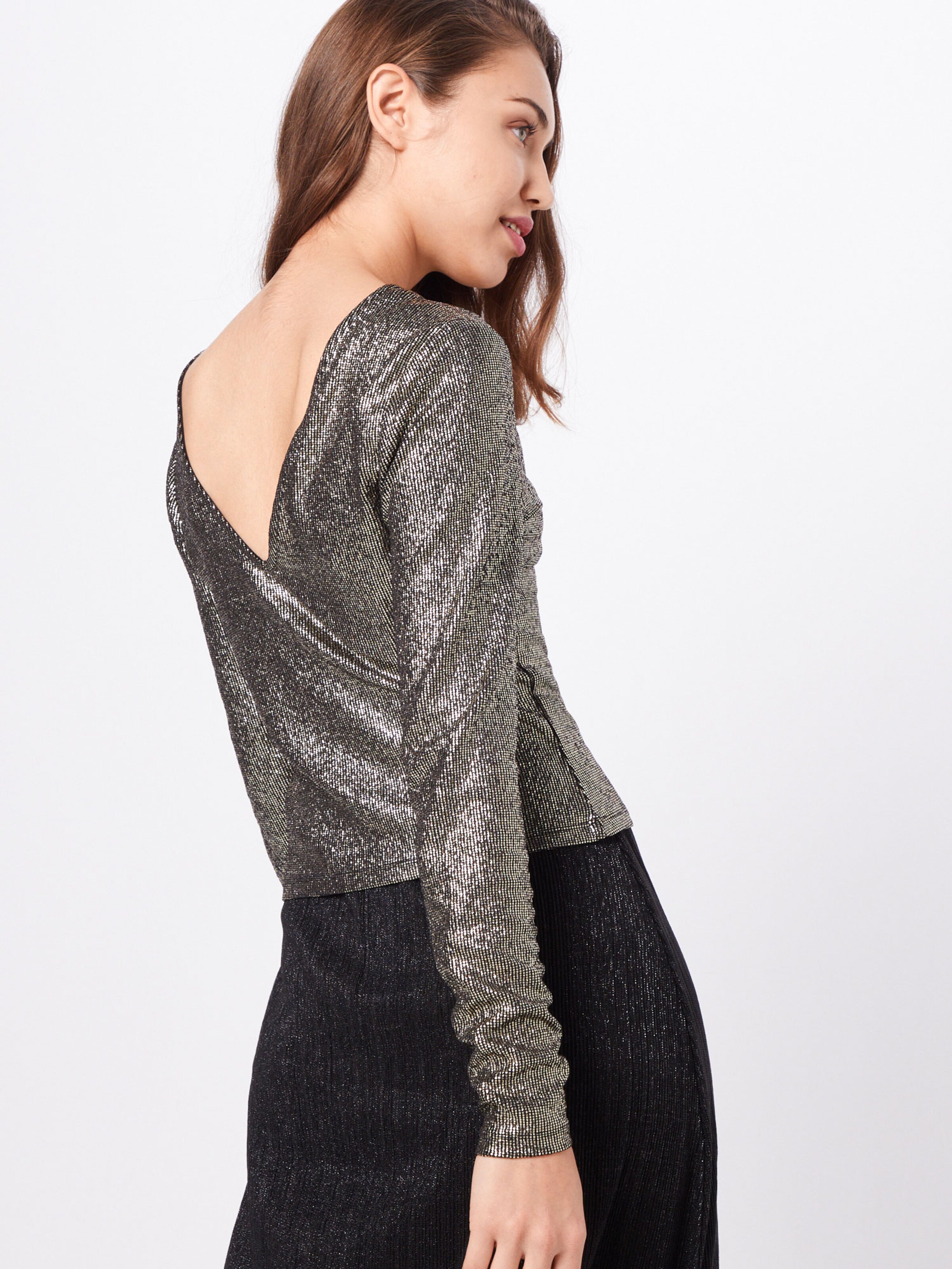 ONLY Shirt 'ALESSA' in de kleur Goud / Zwart: Achteraanzicht