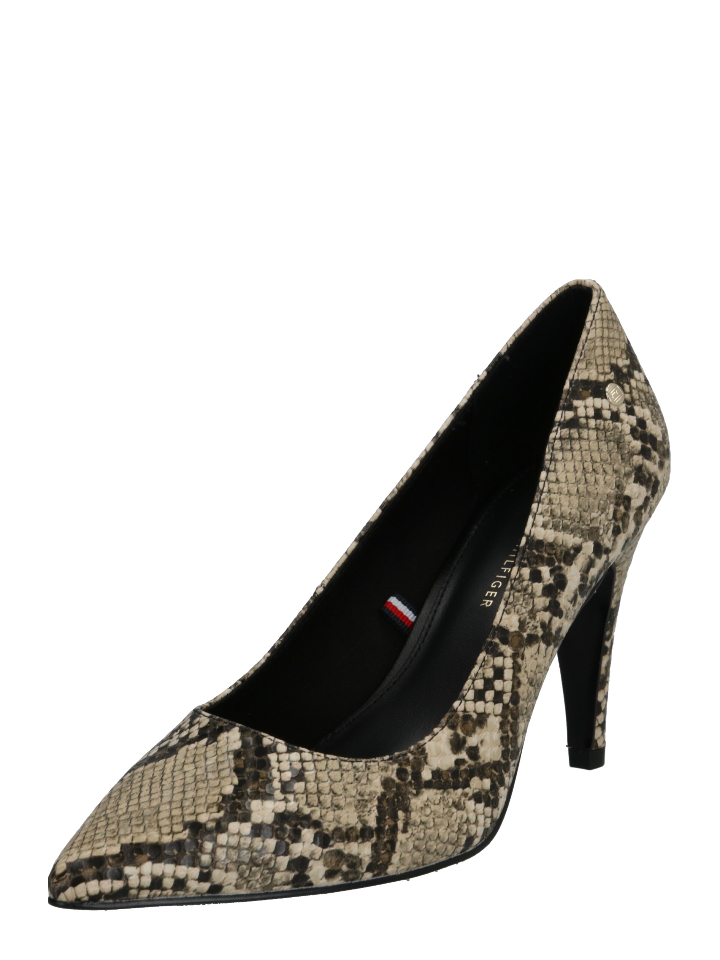 TOMMY HILFIGER - Pumps 'SNAKE' in de kleur Beige