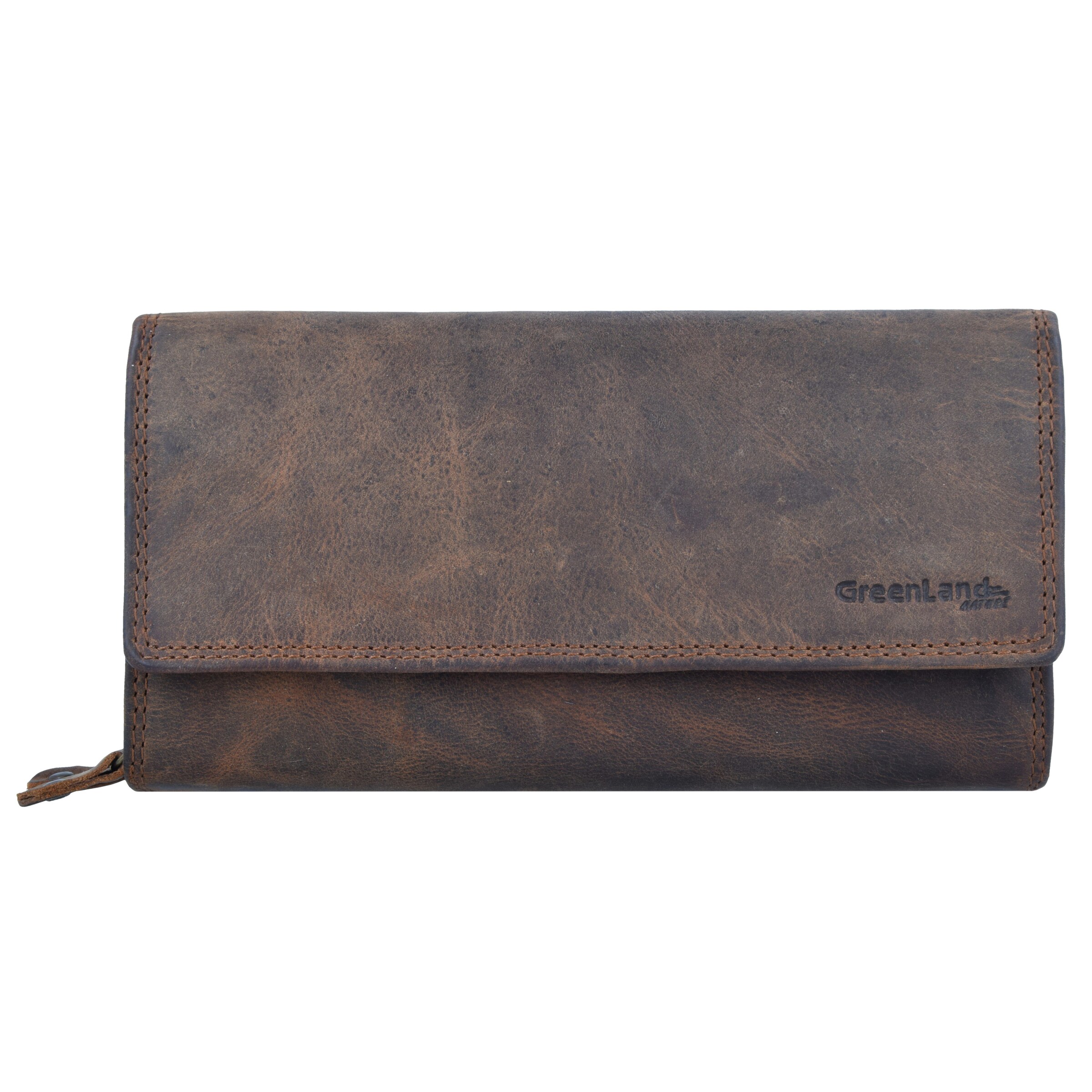 Greenland Nature Wallet 'Montenegro' in Brown: front