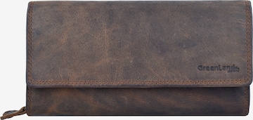 Greenland Nature Wallet 'Montenegro' in Brown: front