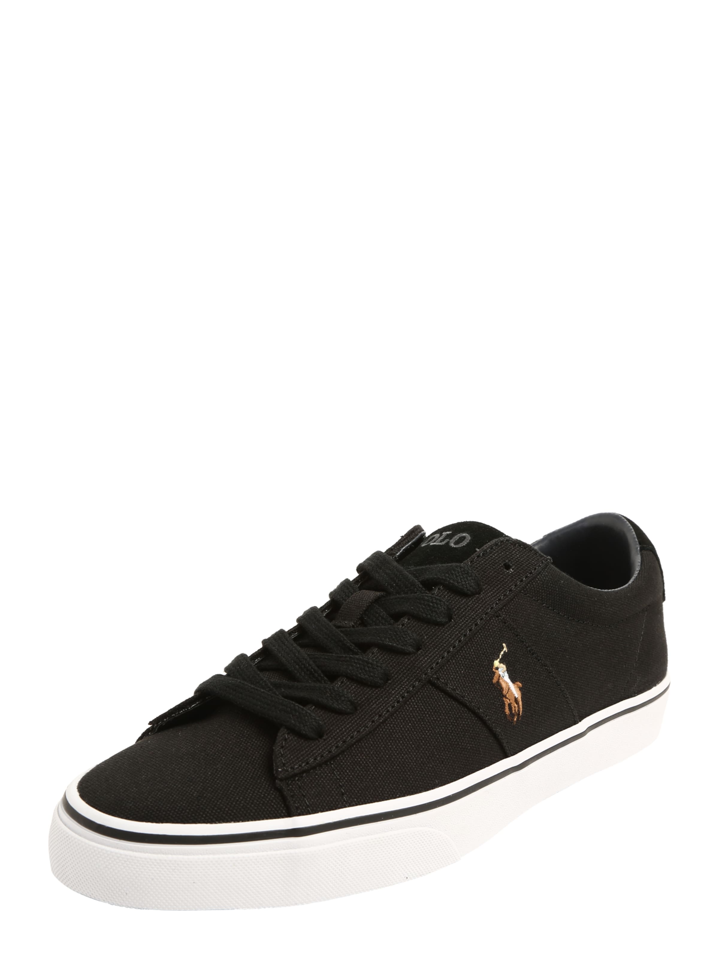 POLO RALPH LAUREN - Sneakers laag 'Sayer Canvas' in de kleur Zwart