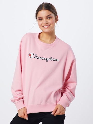 Champion Authentic Athletic ApparelSweater majica - roza boja: prednji dio