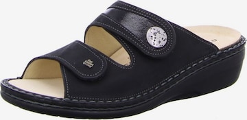 Finn Comfort Mules in Black: front