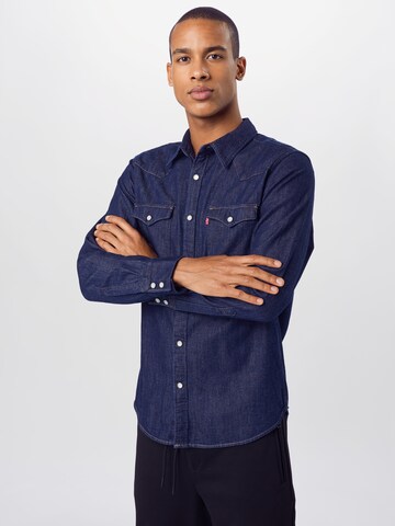 LEVI'S ® Regular fit Overhemd 'Barstow Western Standard' in Blauw: voorkant