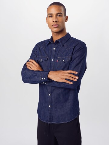 LEVI'S ® - Regular Fit Camisa 'Barstow Western Standard' em azul: frente