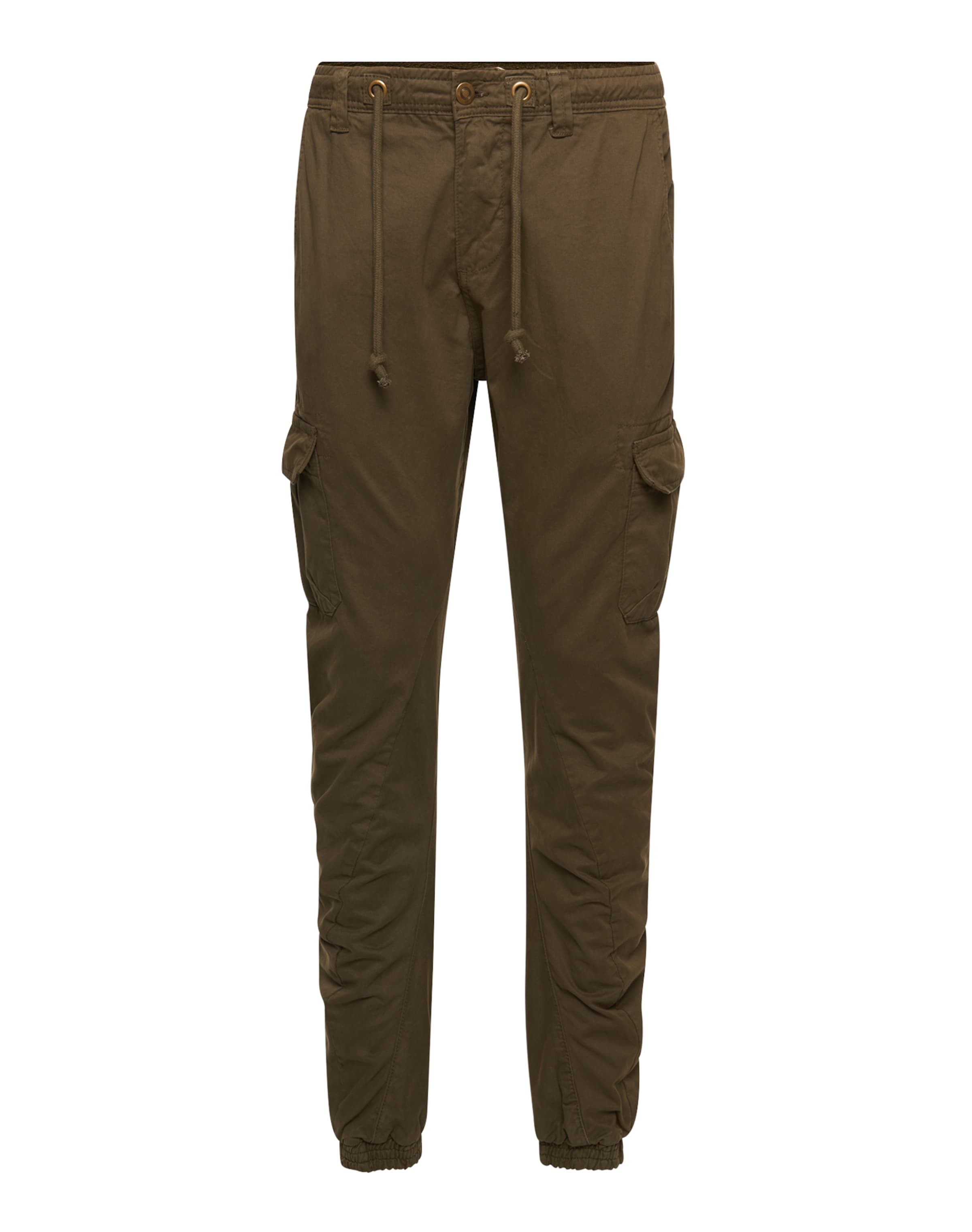 Urban Classics Klapptaskutega püksid, värv pruun: eest vaates