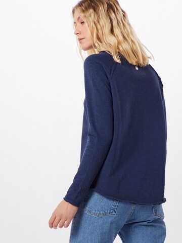 Sweat-shirt 'Cathrina EP' LIEBLINGSSTÜCK en bleu : derrière