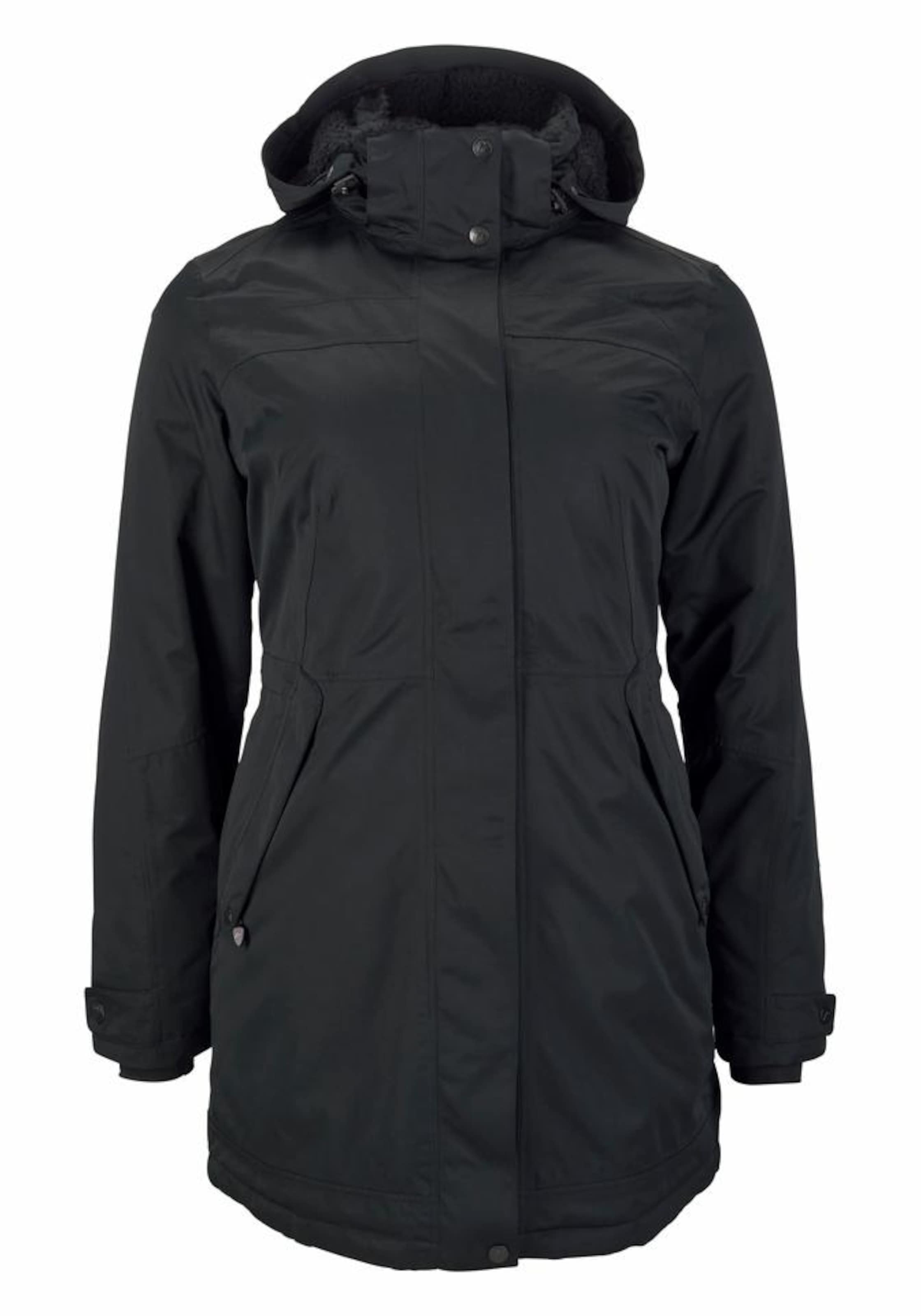 Maier Sports Raincoat in Black: front
