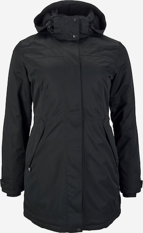 Maier Sports Outdoor Coat in Black: front