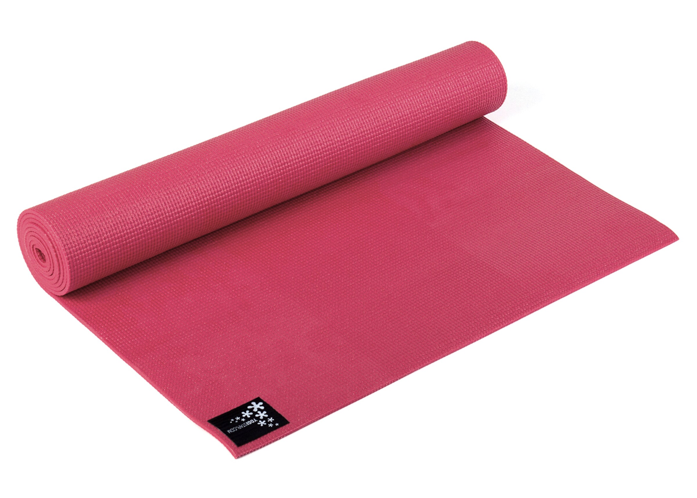YOGISTAR.COM Yogamatte '183 cm x 61 cm x 4 mm' in Rot