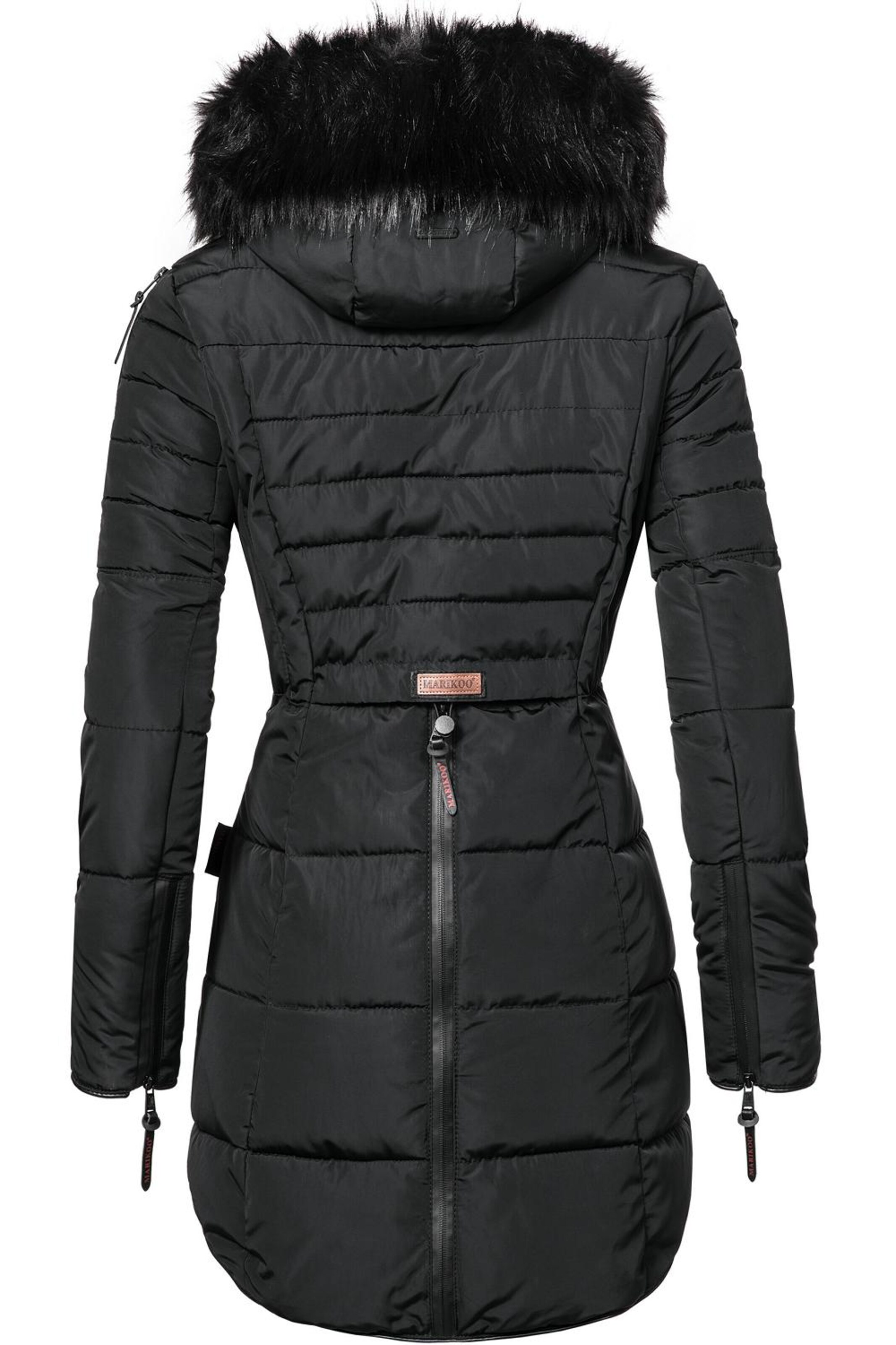 MARIKOO Winter coat 'Moonshine' in Black