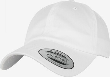 Cappello da baseball di Flexfit in bianco: frontale