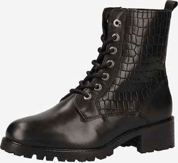 SCAPA Lace-Up Ankle Boots in Black: front