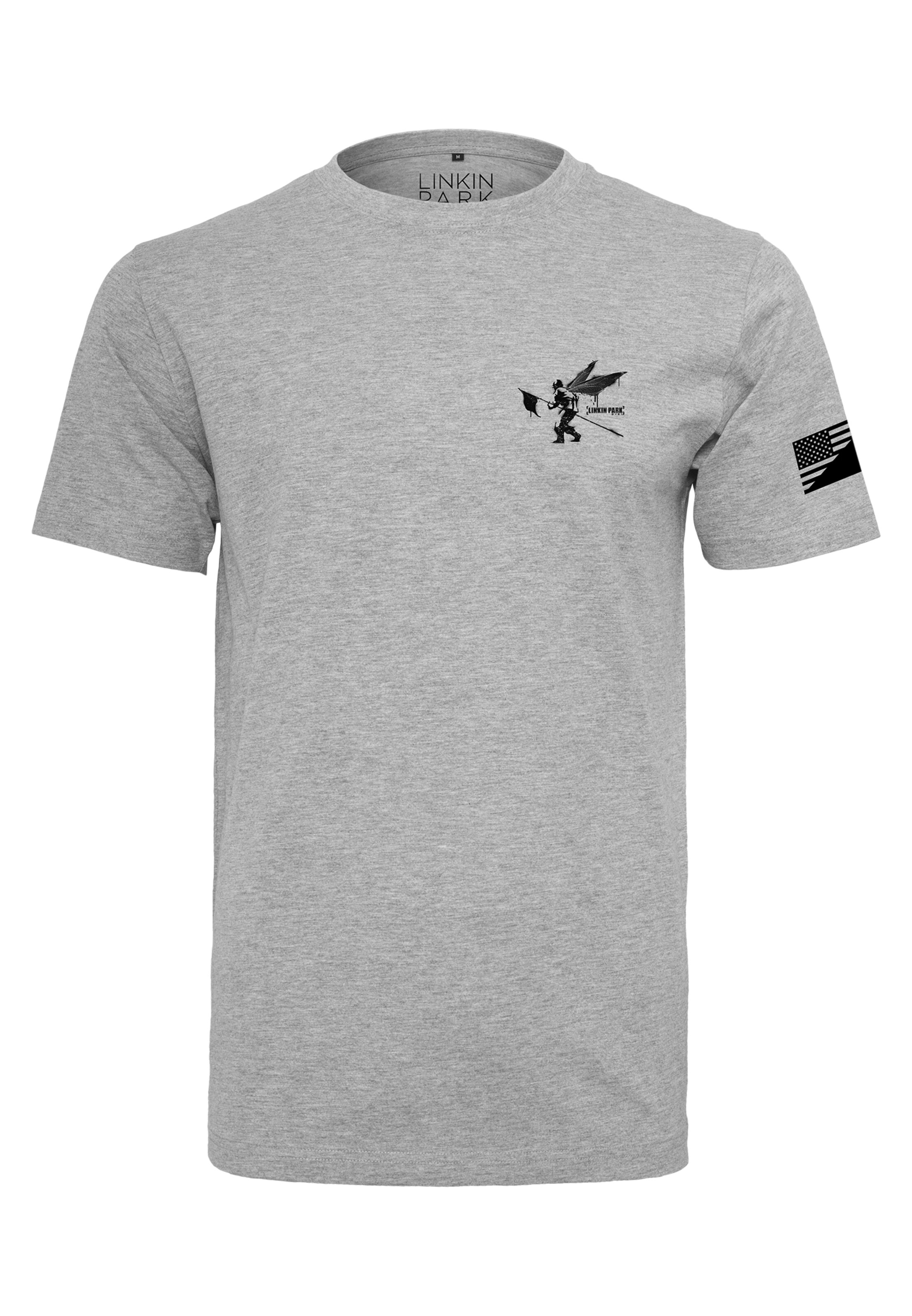 Maglietta 'Linkin Park' di Mister Tee in grigio: frontale