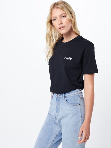 Merchcode Shirt 'Why' in Zwart: voorkant