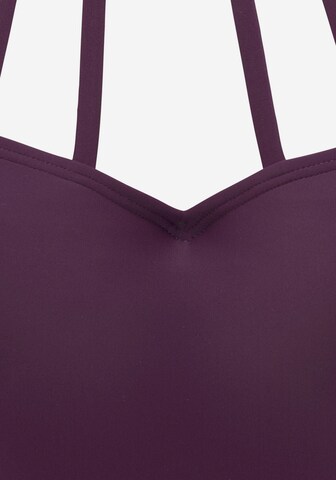 BRUNO BANANI High neck Swimsuit in Purple