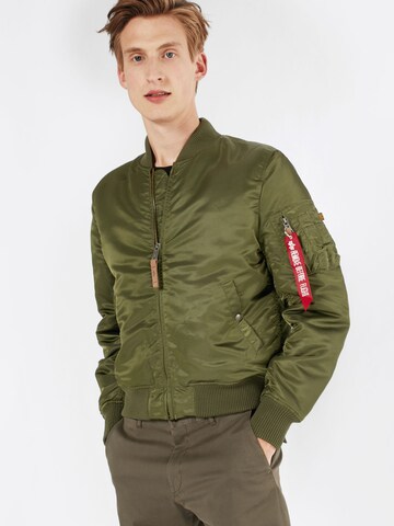 ALPHA INDUSTRIES Prehodna jakna 'MA-1 VF 59' | zelena barva: sprednja stran