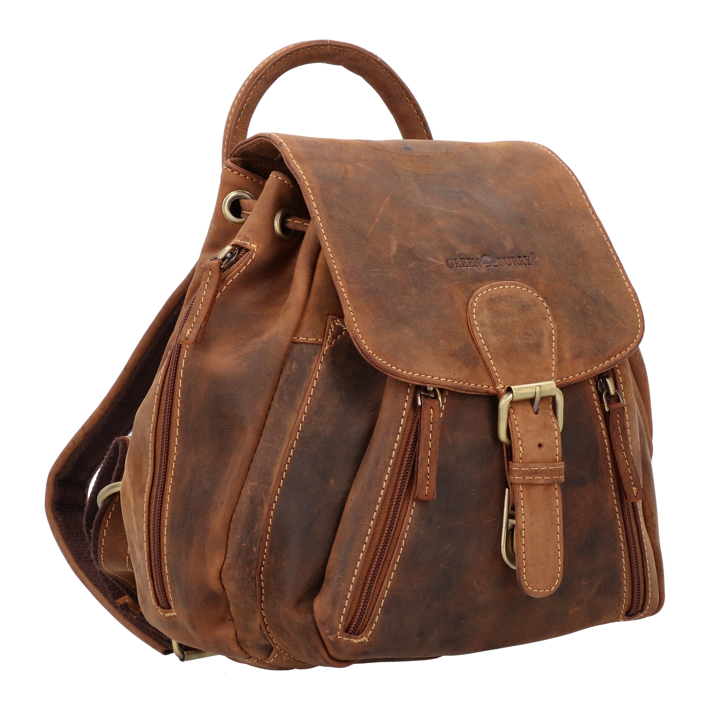 GREENBURRY Backpack 'Vintage 1605' in Brown