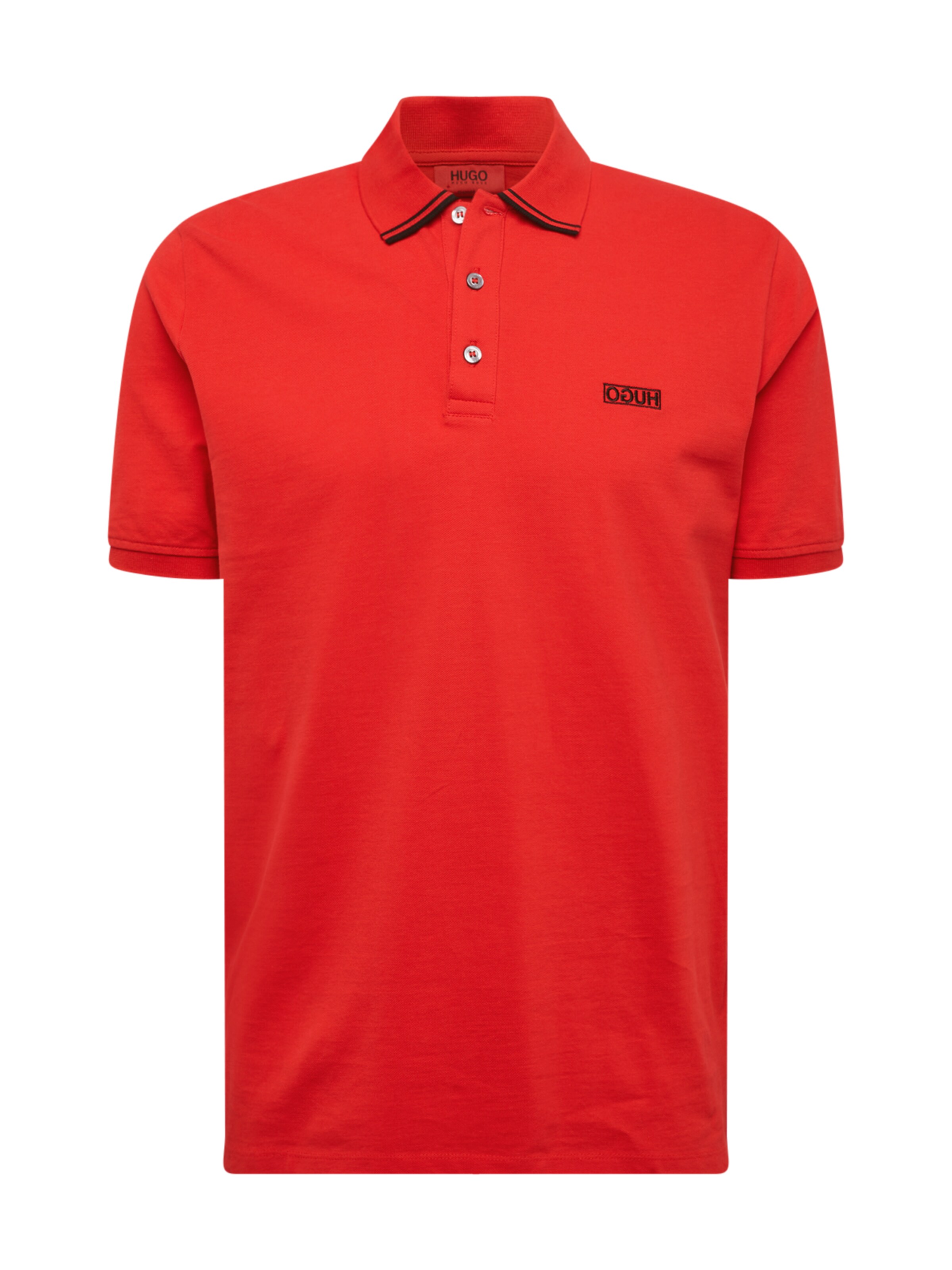 HUGO - Shirt 'Dyler' in de kleur Rood