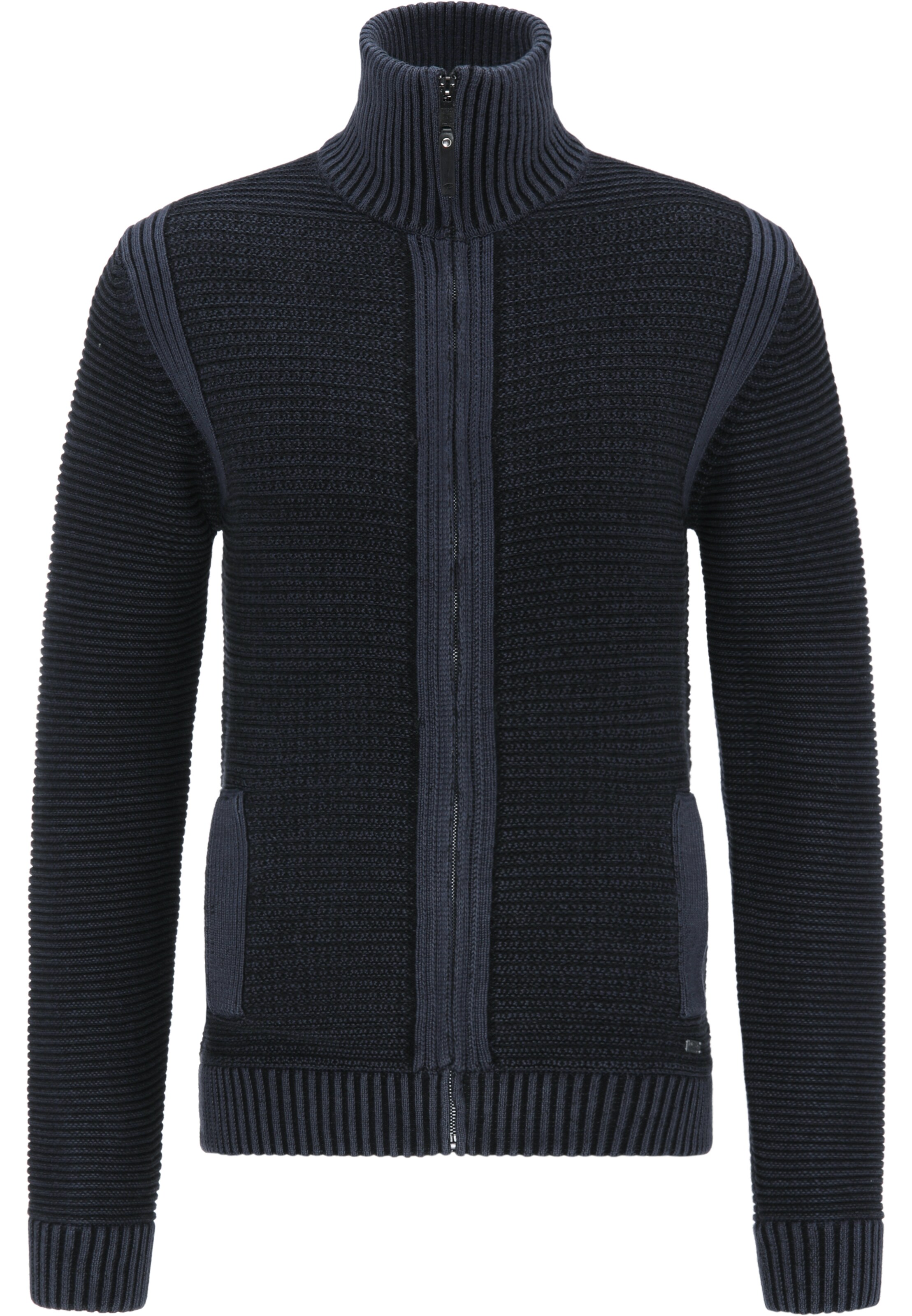 Petrol Industries - Gebreid vest in de kleur Kobaltblauw