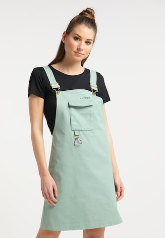 MYMO Overall Skirt in Green: front